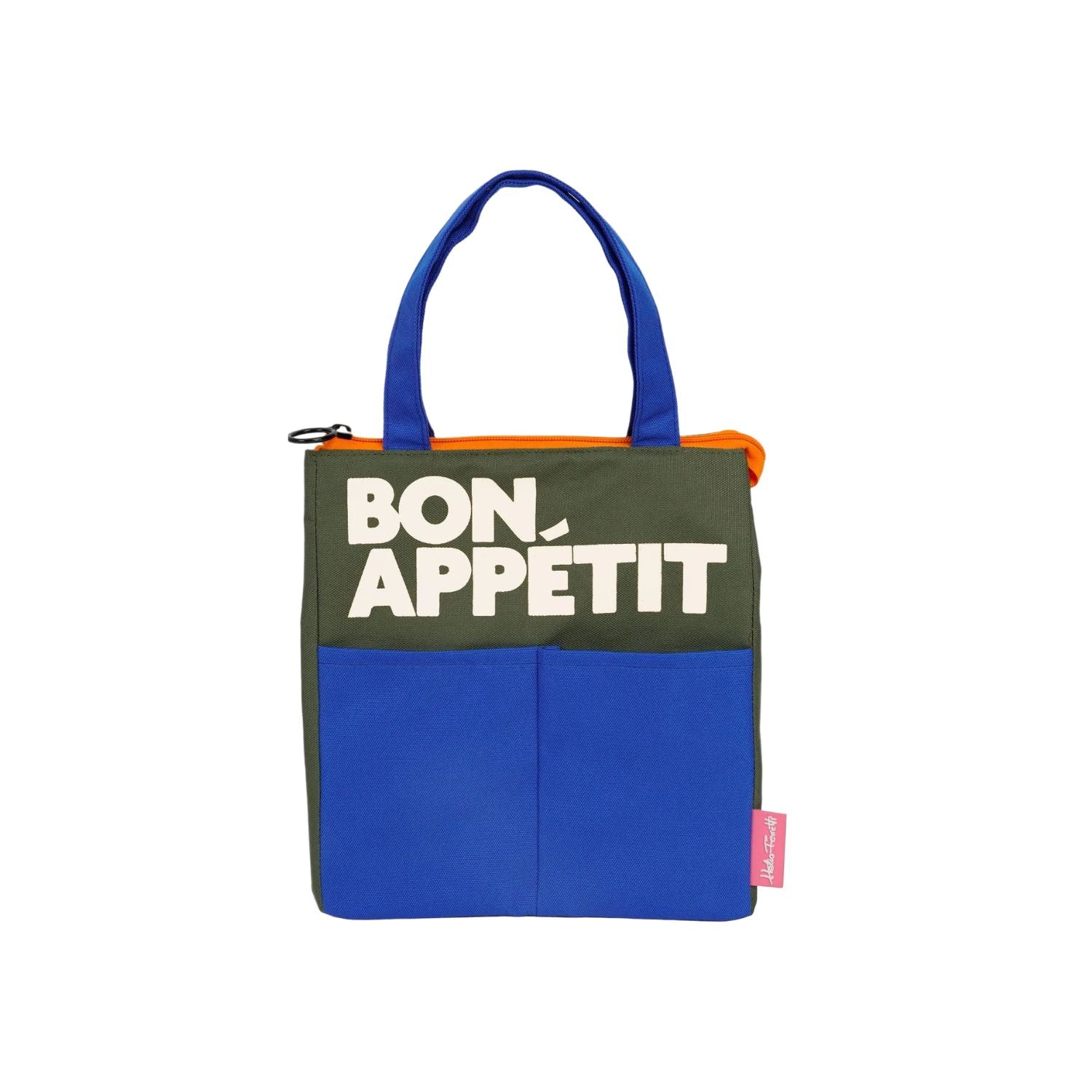 Torba termiczna na lunch Bon Appetit od Helio Ferretti – niebieska, z zamkiem i kieszonkami na dodatki