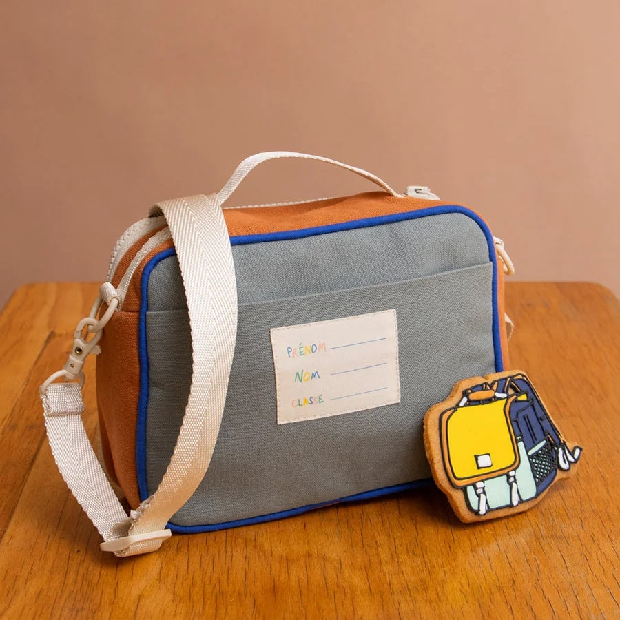 Torba termiczna z paskiem Elsa Hindbag - wygodna, eko, trwala, w stylu retro, izolacja termiczna, 100% bawełna organiczna, kolor: różowy