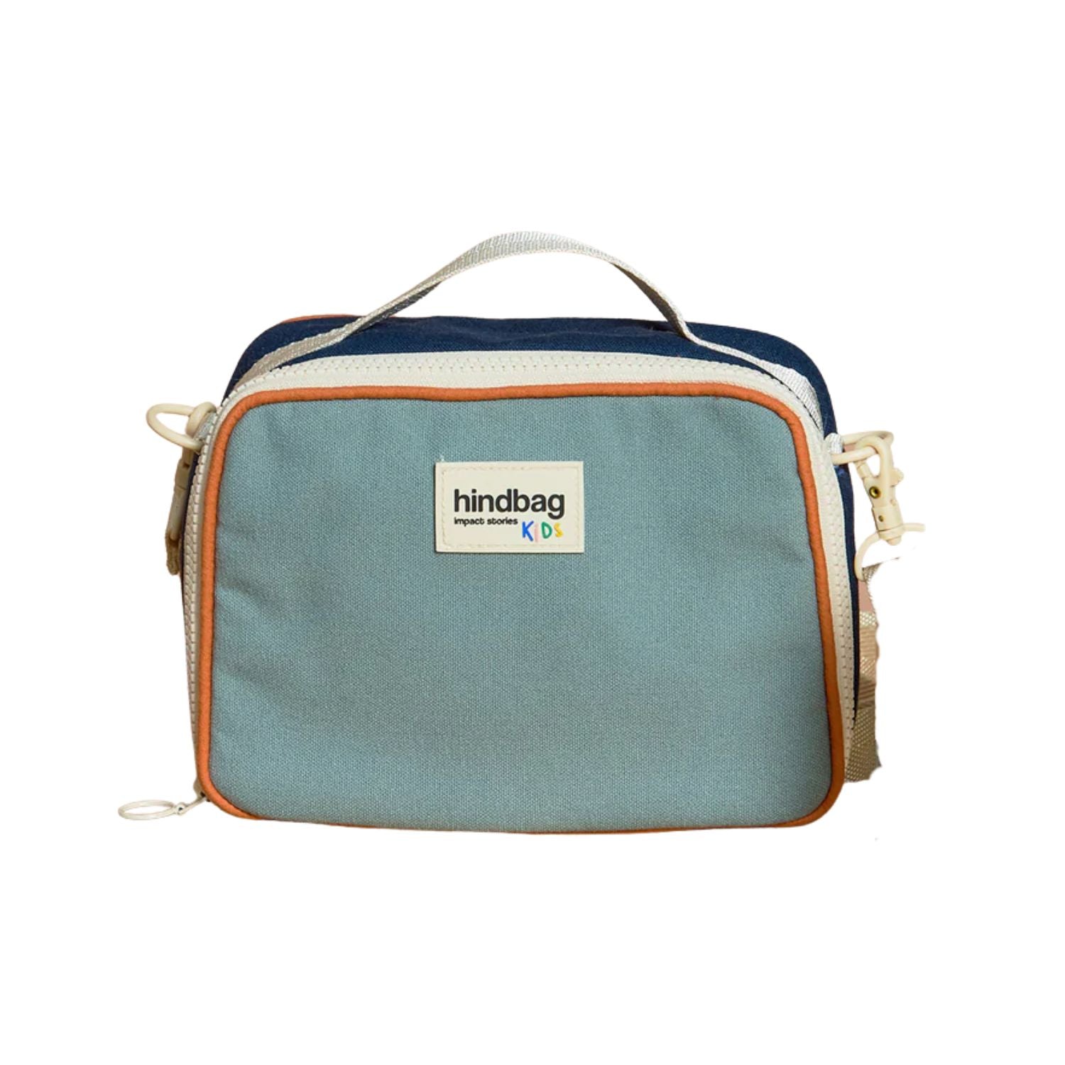 Torba termiczna z paskiem Elsa Hindbag - wygodna, eko, trwala, w stylu retro, izolacja termiczna, 100% bawełna organiczna, kolor: zielony