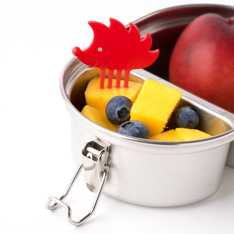 Koorowe widelczyki i piki do bento z motywem jeżyków