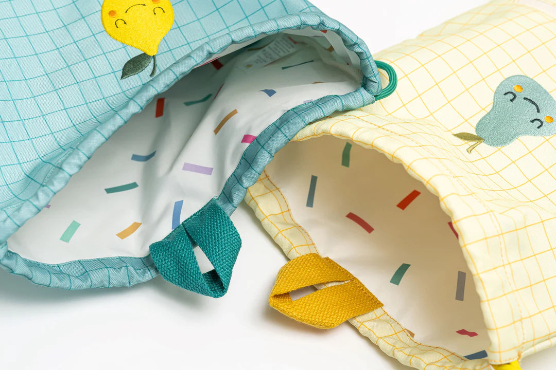 Worek na lunch The Cotton Cloud – ze sznurkami, lekki i pojemny dla dzieci od 3 lat.