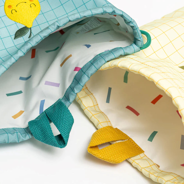 Worek na lunch The Cotton Cloud – ze sznurkami, lekki i pojemny dla dzieci od 3 lat.