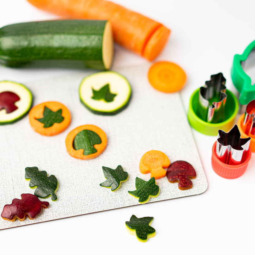 Wykrawacze Lekkabox liście – zestaw 3 rozmiarów, stal nierdzewna, bezpieczne uchwyty, idealne do owoców, warzyw, kanapek i ciasteczek