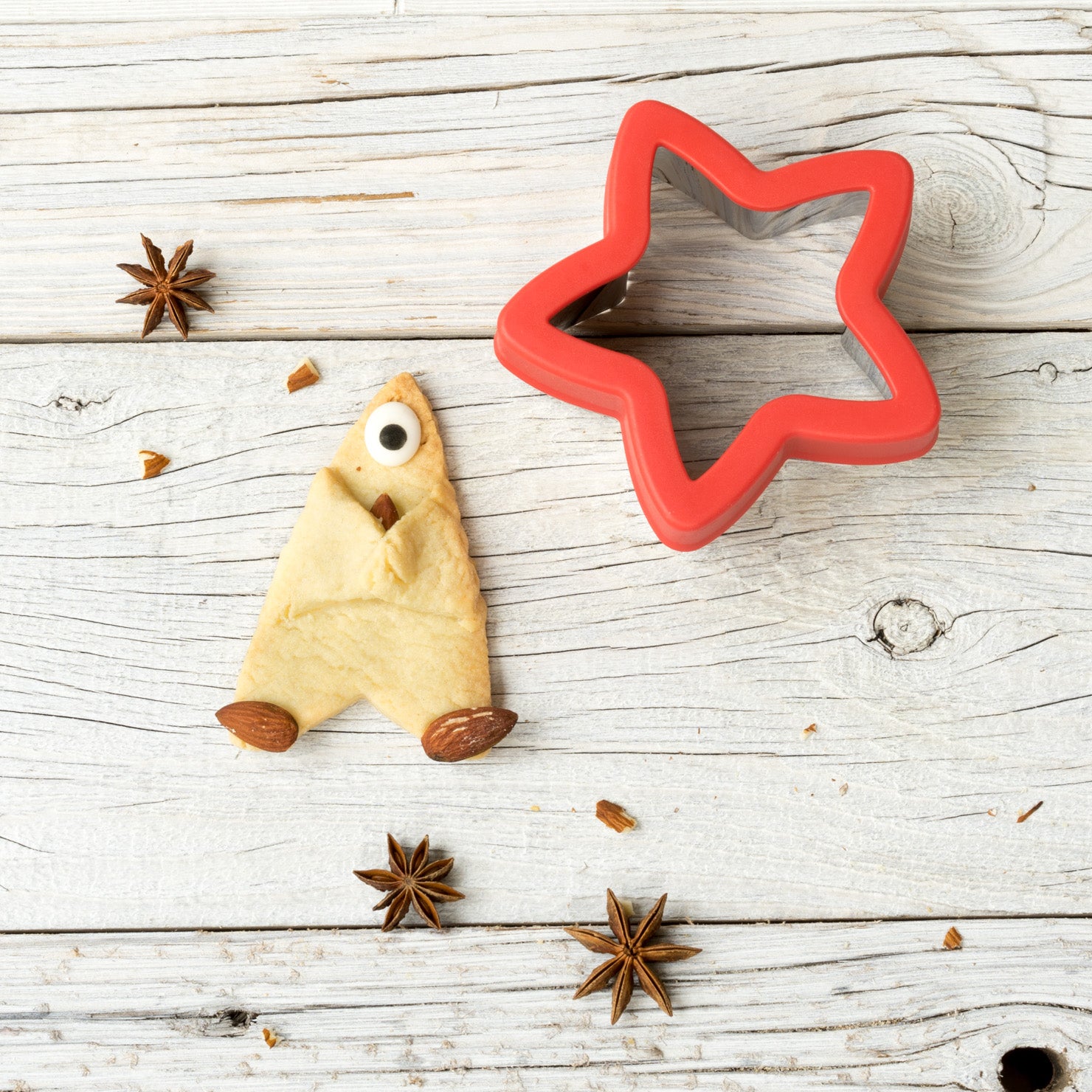 Wykrawacze Lekkabox gwiazdki – zestaw 3 rozmiarów, stal nierdzewna, bezpieczne uchwyty, idealne do owoców, warzyw, kanapek i ciastecze