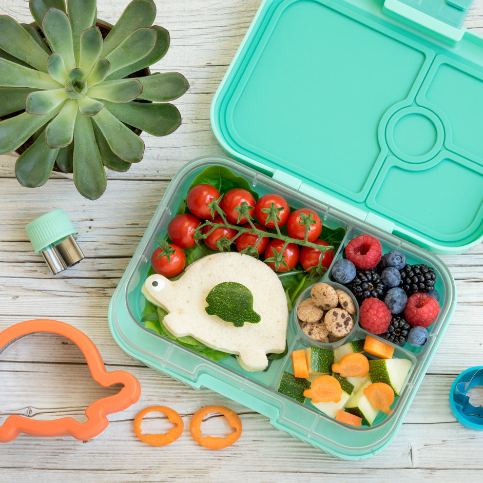 Wykrawacze Lekkabox żółwie – zestaw 3 rozmiarów, stal nierdzewna, bezpieczne uchwyty, idealne do owoców, warzyw, kanapek i ciasteczek