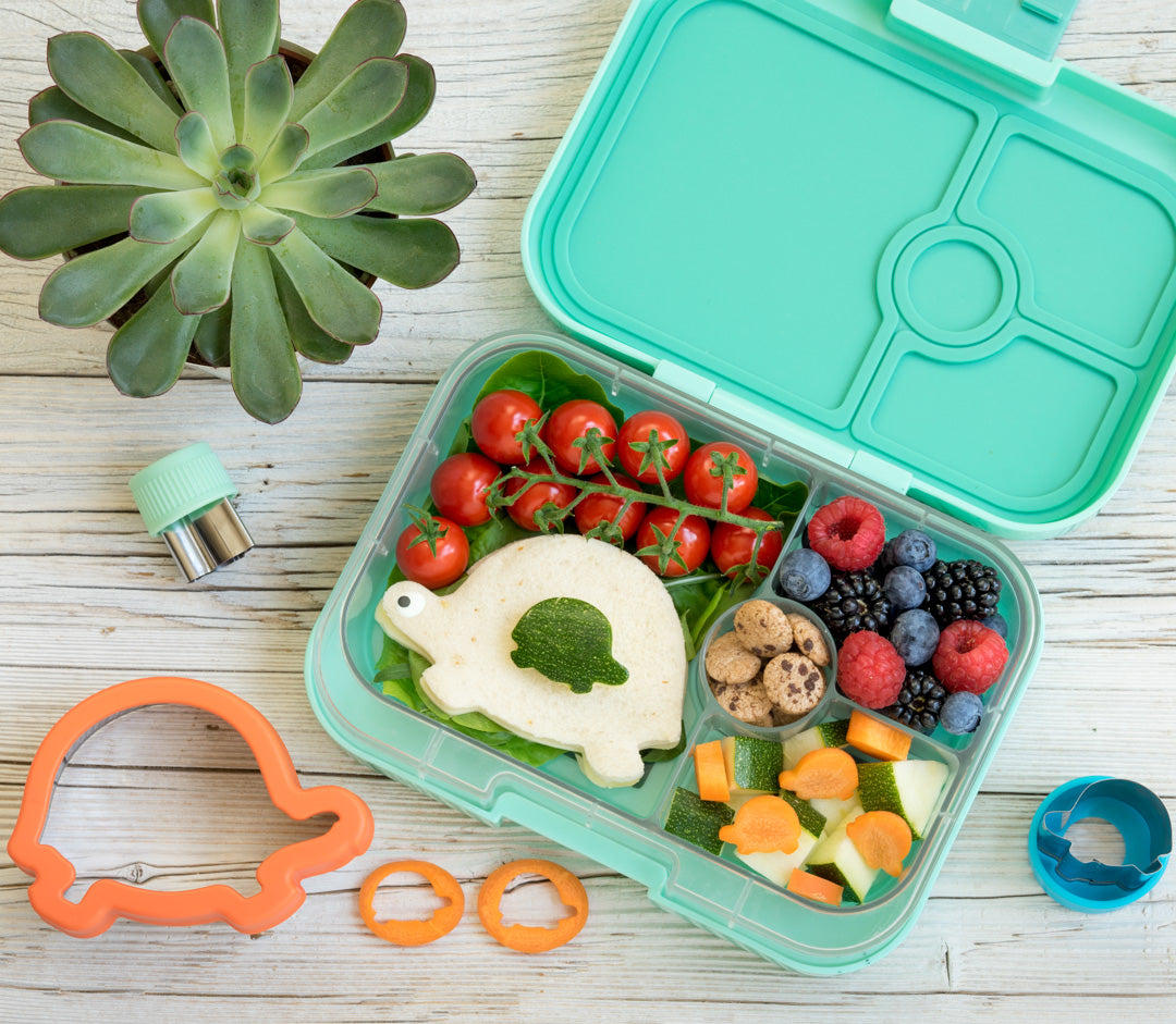 Wykrawacze Lekkabox żółwie – zestaw 3 rozmiarów, stal nierdzewna, bezpieczne uchwyty, idealne do owoców, warzyw, kanapek i ciasteczek