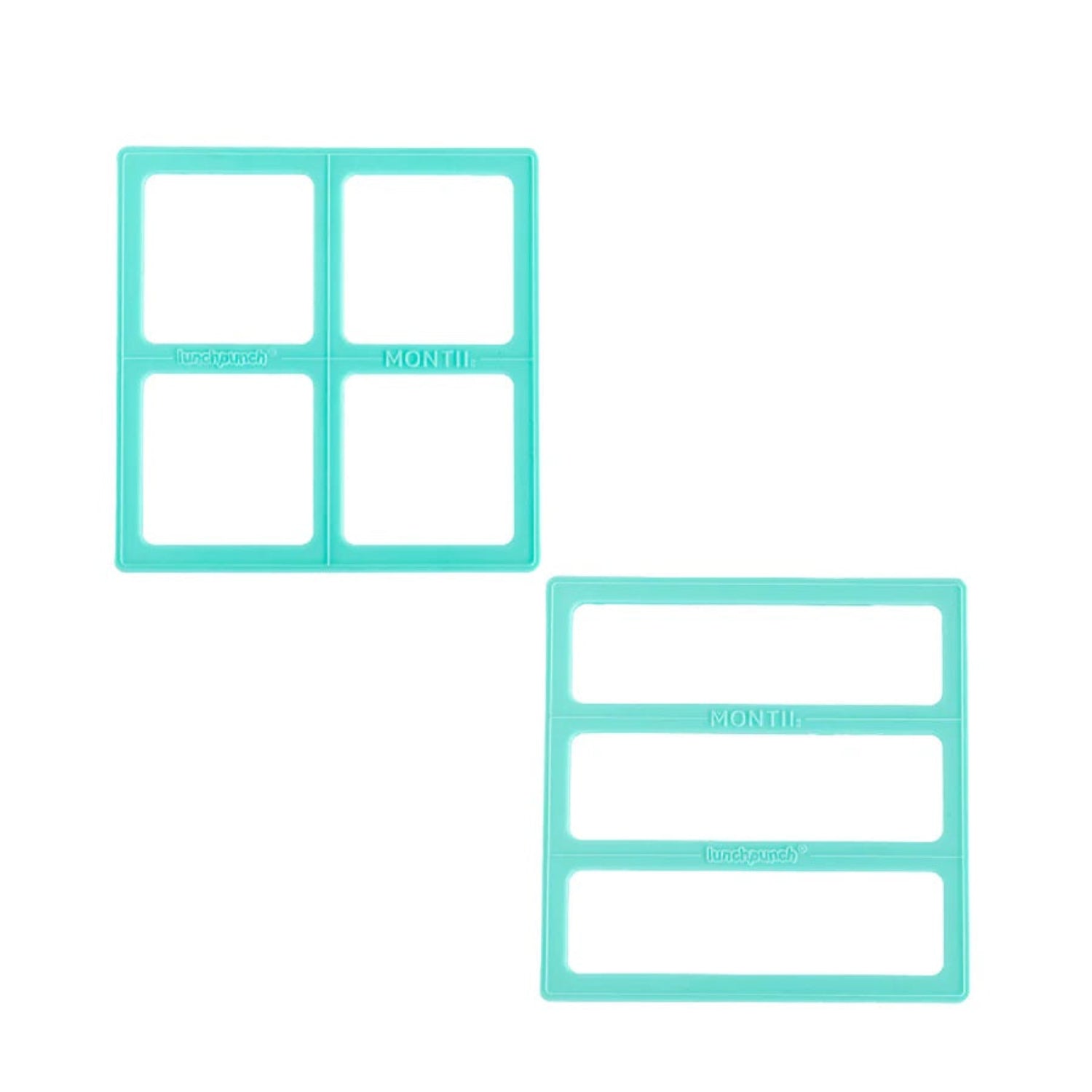 Wykrawacze do kanapek Lunch Punch – ekologiczne, 100% recykling, idealne na szkolne śniadania i pikniki, wzór: kwadrat