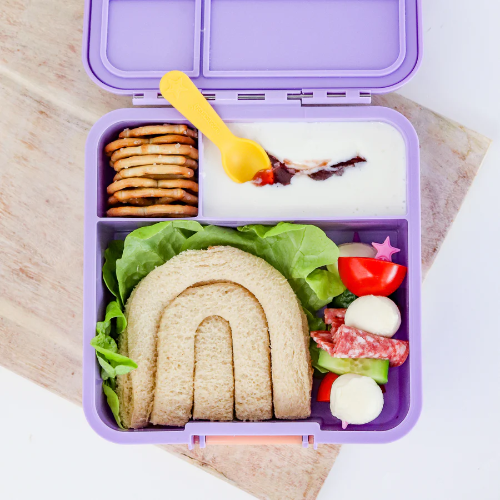 Wykrawacze do kanapek Lunch Punch – ekologiczne, 100% recykling, idealne na szkolne śniadania i pikniki, wzór: tęcze