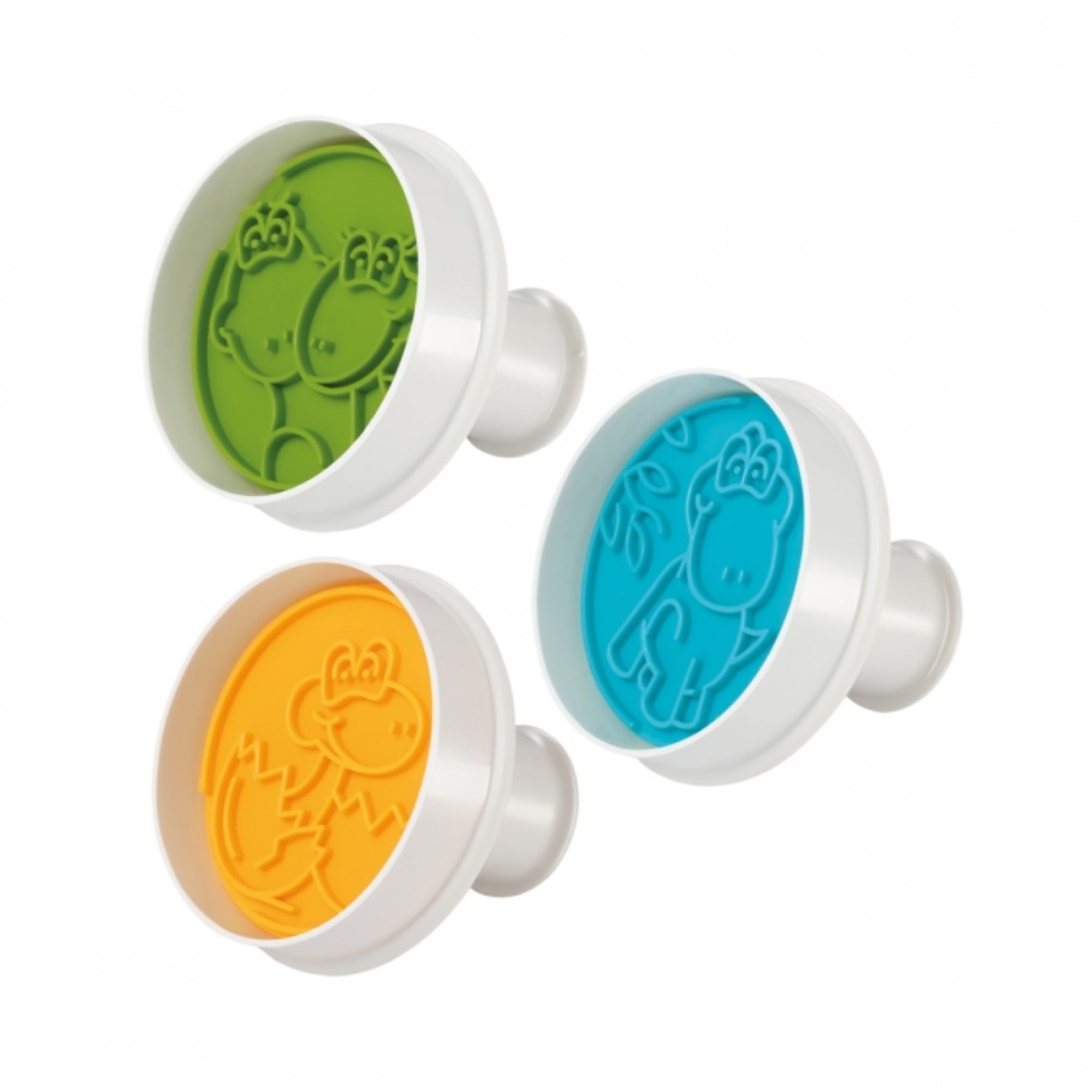 Wykrawacze DELÍCIA z tłoczeniem dinozaurów; tworzywo bez BPA, nadaje się do zmywarki, do ciastek i mas cukrowych