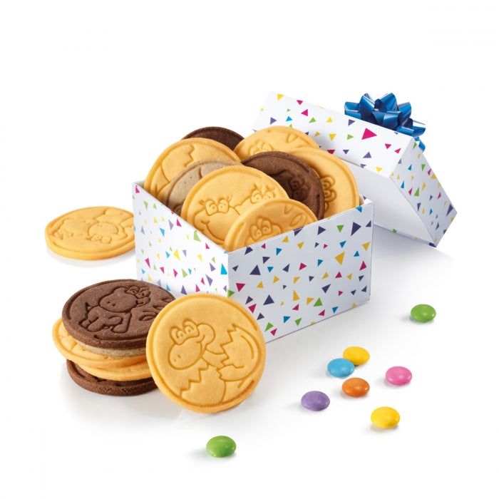 Wykrawacze DELÍCIA z tłoczeniem dinozaurów; tworzywo bez BPA, nadaje się do zmywarki, do ciastek i mas cukrowych