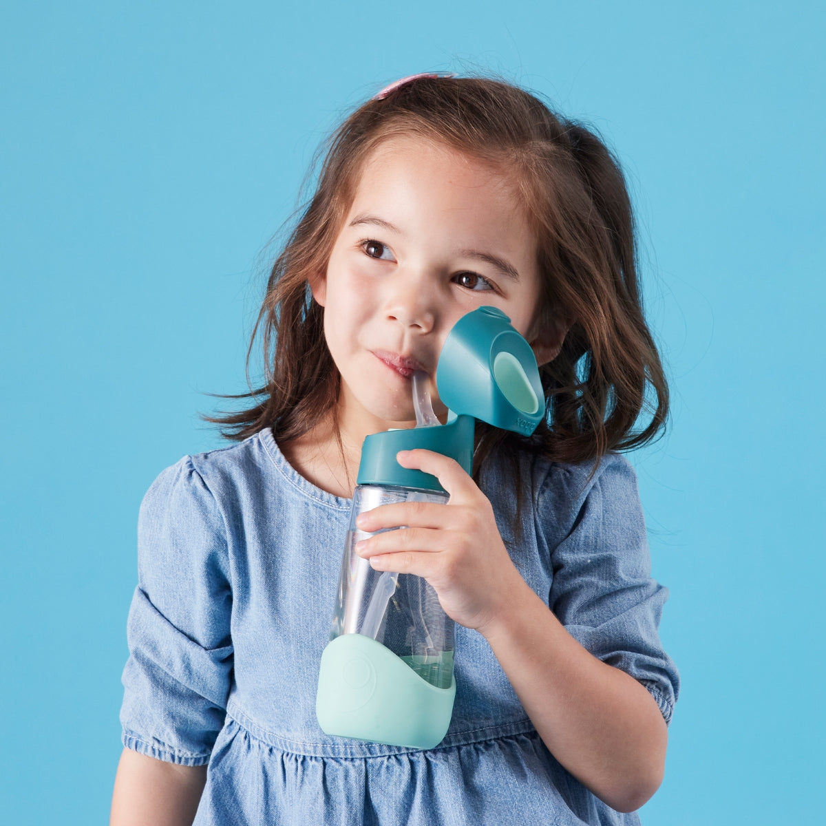 B.box Mini Lunchbox i butelka tritanowa 450 ml w odcieniu Blue Slate