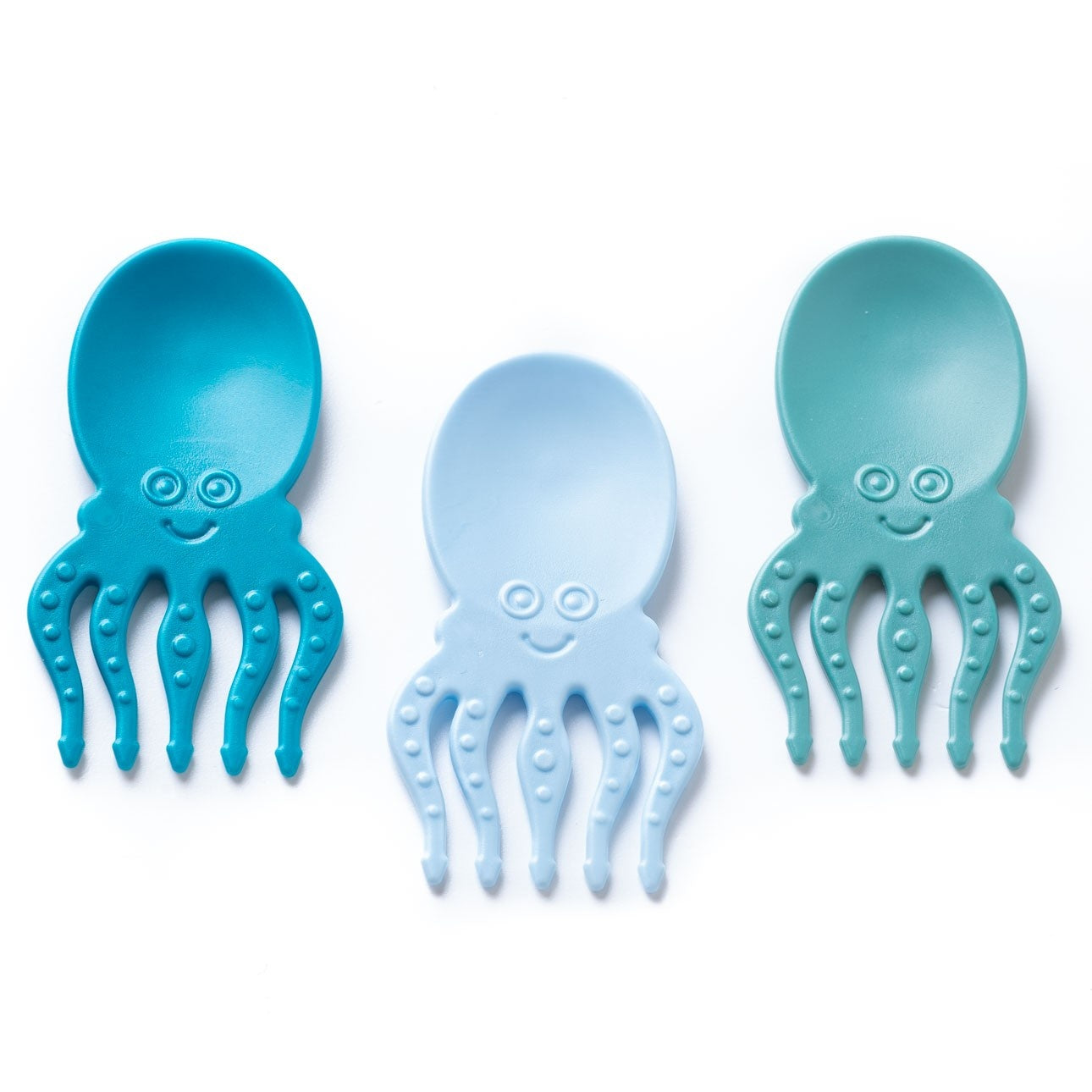 Pieksi Griffel Spork zestaw mini łyżkowidelców Blue Octopus