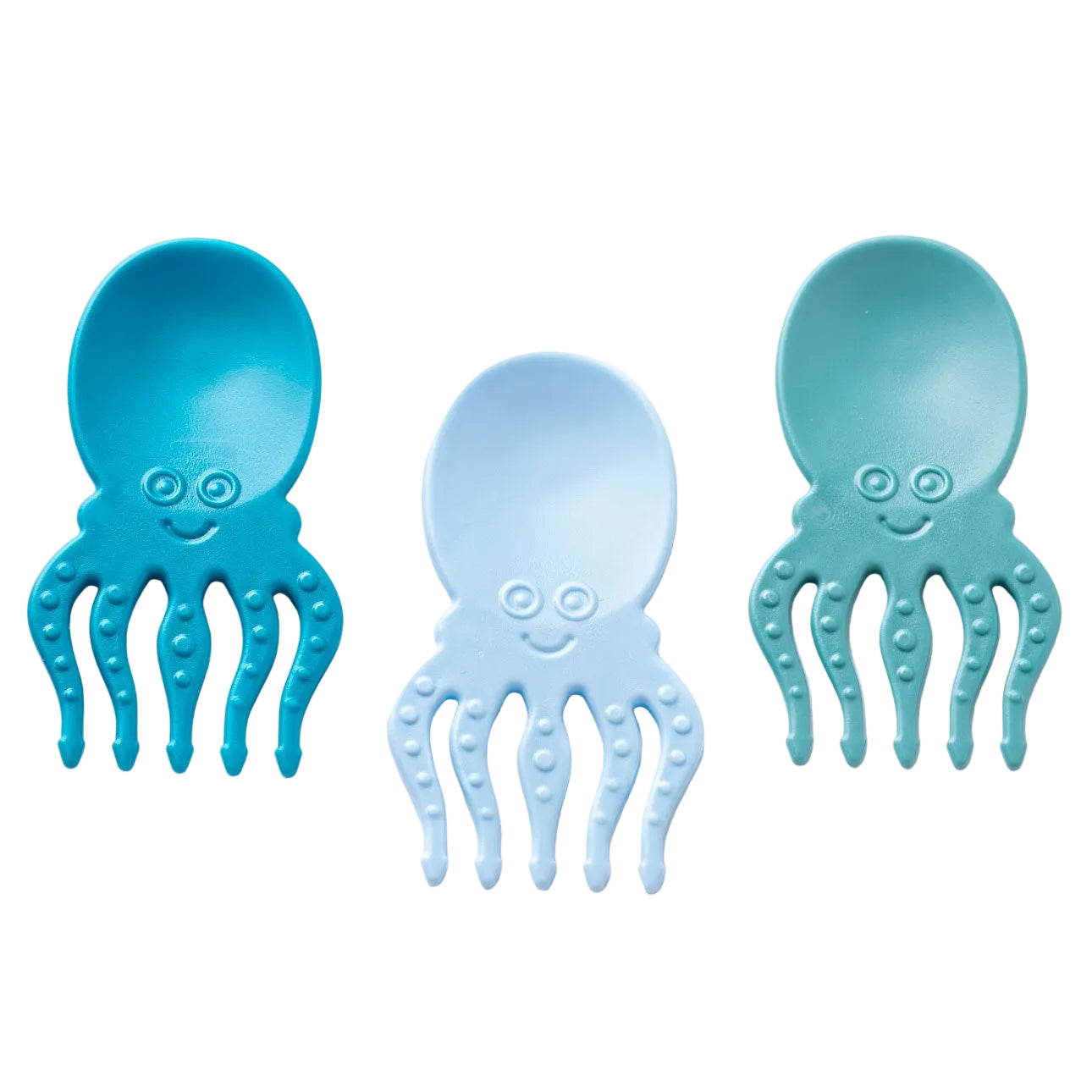Pieksi Griffel Spork zestaw mini łyżkowidelców Blue Octopus