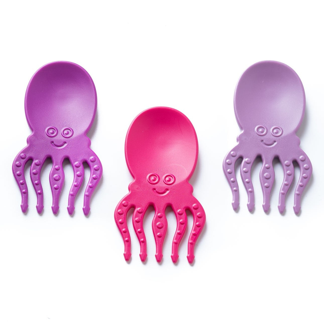 Pieksi Griffel Spork zestaw mini łyżkowidelców Purple Octopus