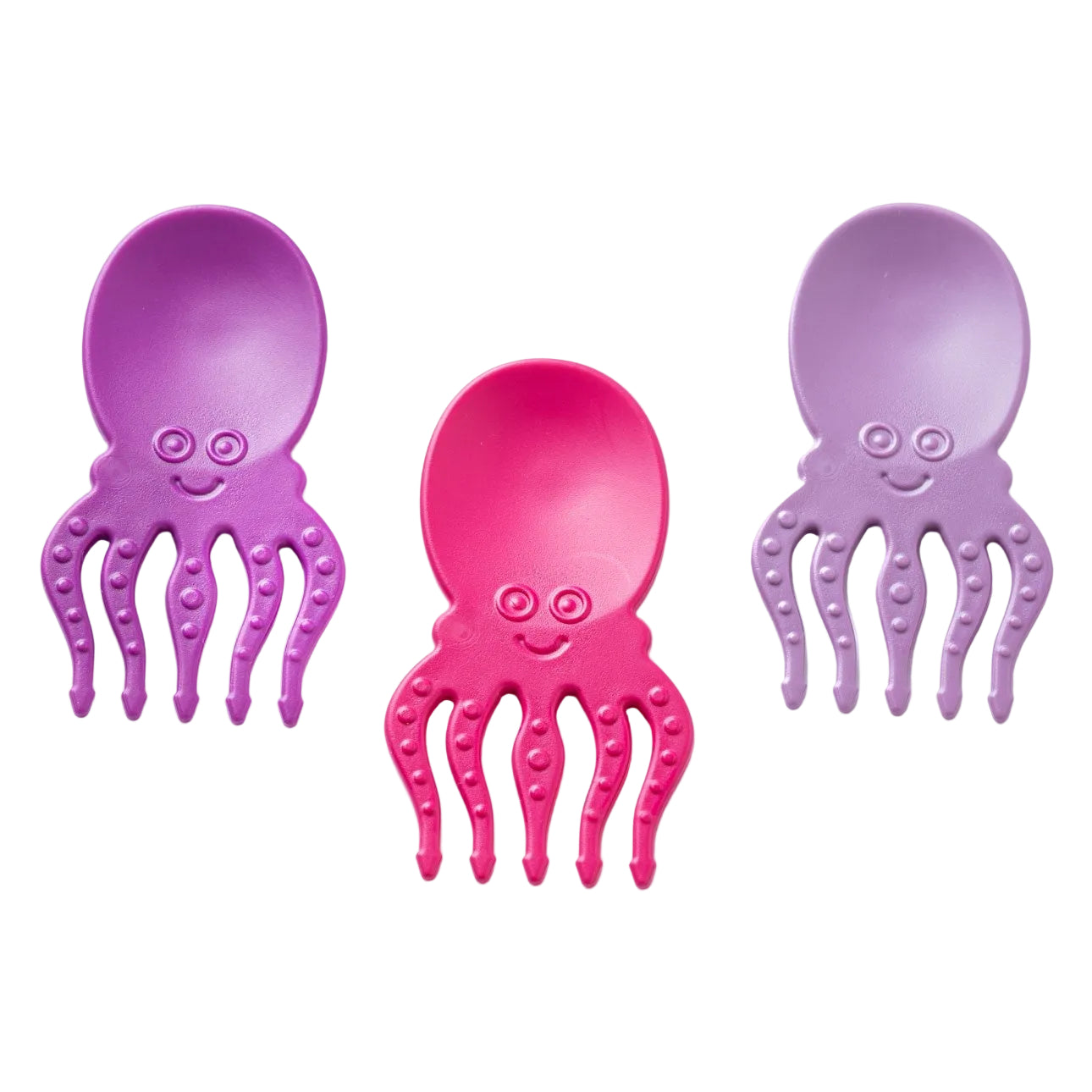 Pieksi Griffel Spork zestaw mini łyżkowidelców Purple Octopus