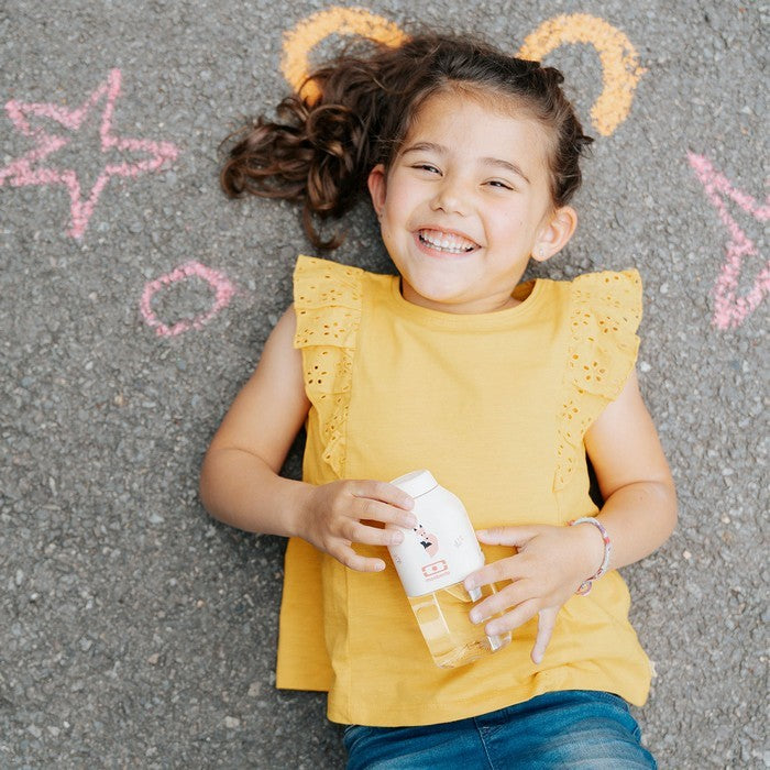 Monbento Kids Gift Box – zestaw lunchbox 850 ml i butelka 330 ml, bez BPA, lekki, bezpieczny i uroczy dla dzieci, wzór: fox