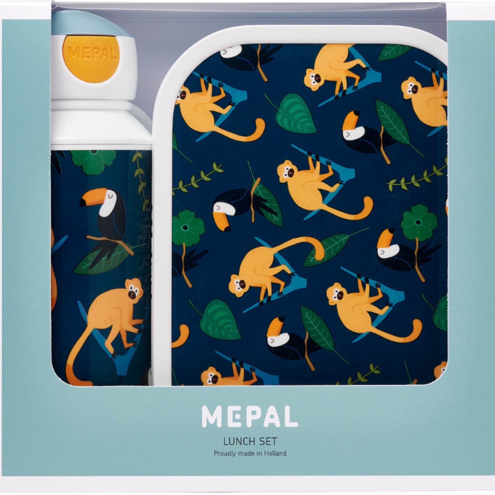 Zestaw Mepal Campus Jungle – śniadaniówka z bidonem dla dzieci, idealne do szkoły