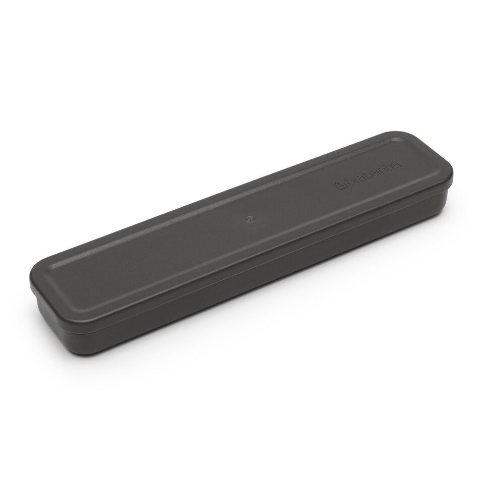 Zestaw sztućców Make&Take Dark Grey Brabantia - nóż, łyżka i widelec, stal nierdzewna, etui, wielokrotnego użytku, kompaktowe, na wynos, kolor: czarny