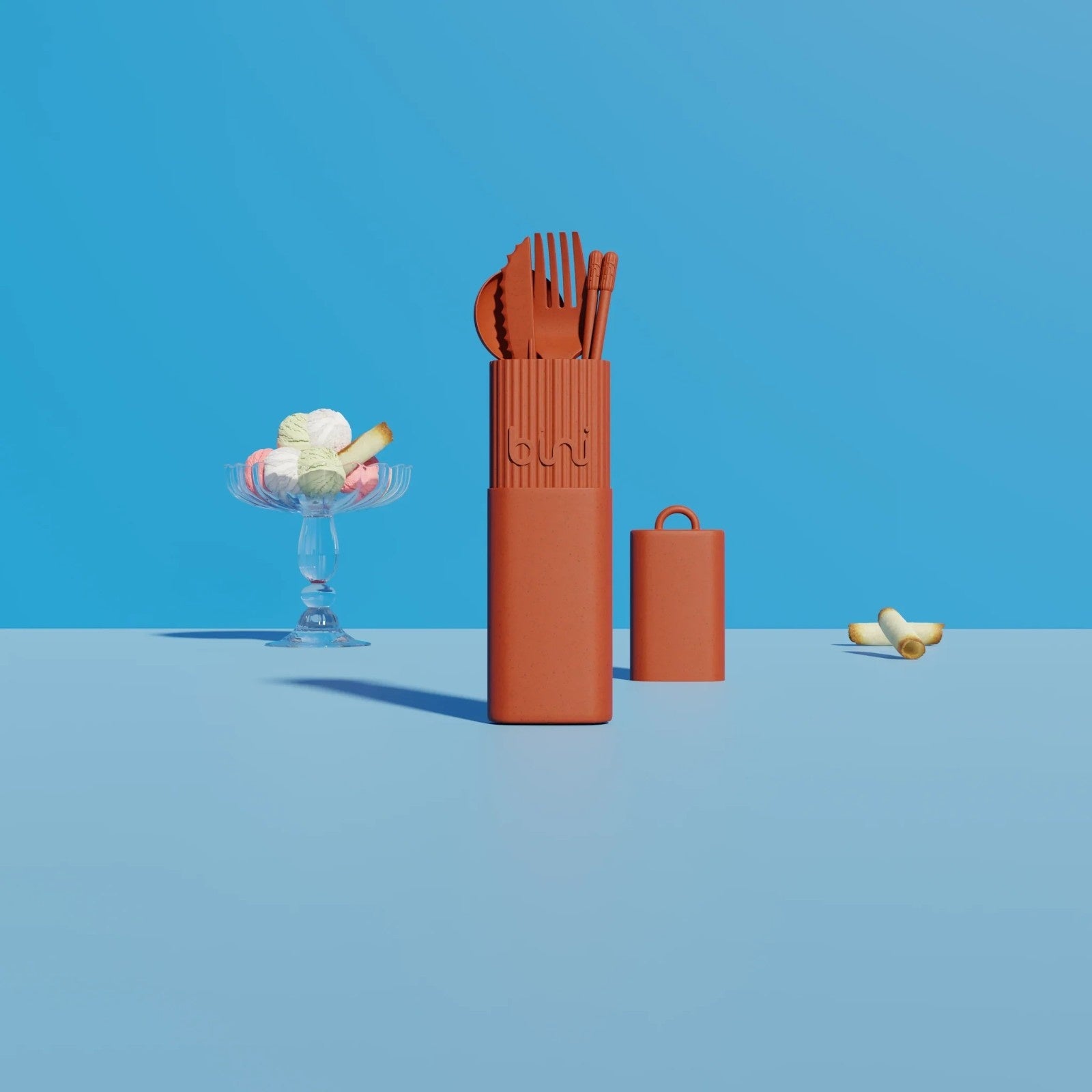 Zestaw sztućców Bini Kit – alternatywa dla jednorazowych sztućców plastikowych