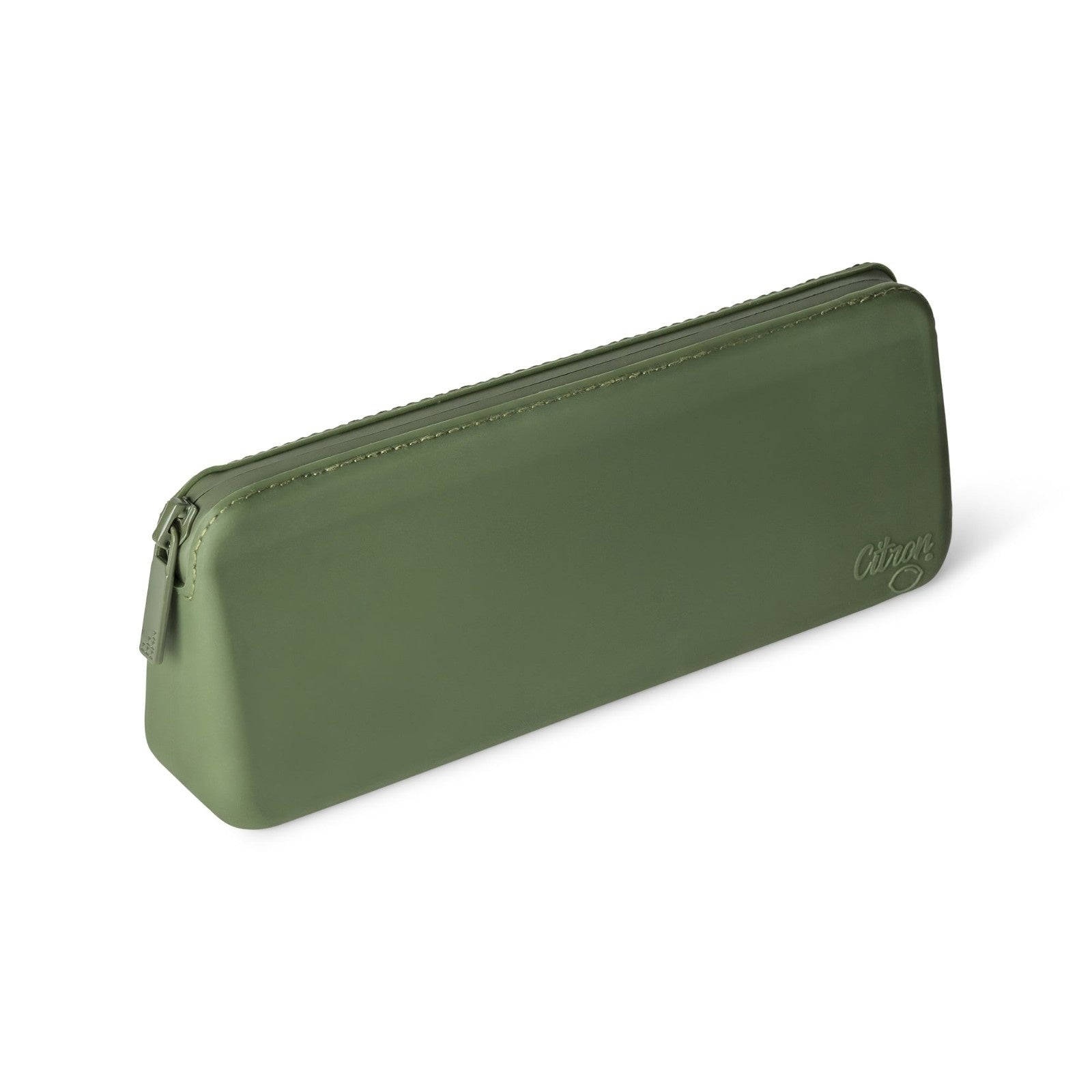 Zestaw sztućców Citron Green dla dzieci i dorosłych – stal nierdzewna, silikonowe etui, kompaktowy i bez BPA, kolor: zielony