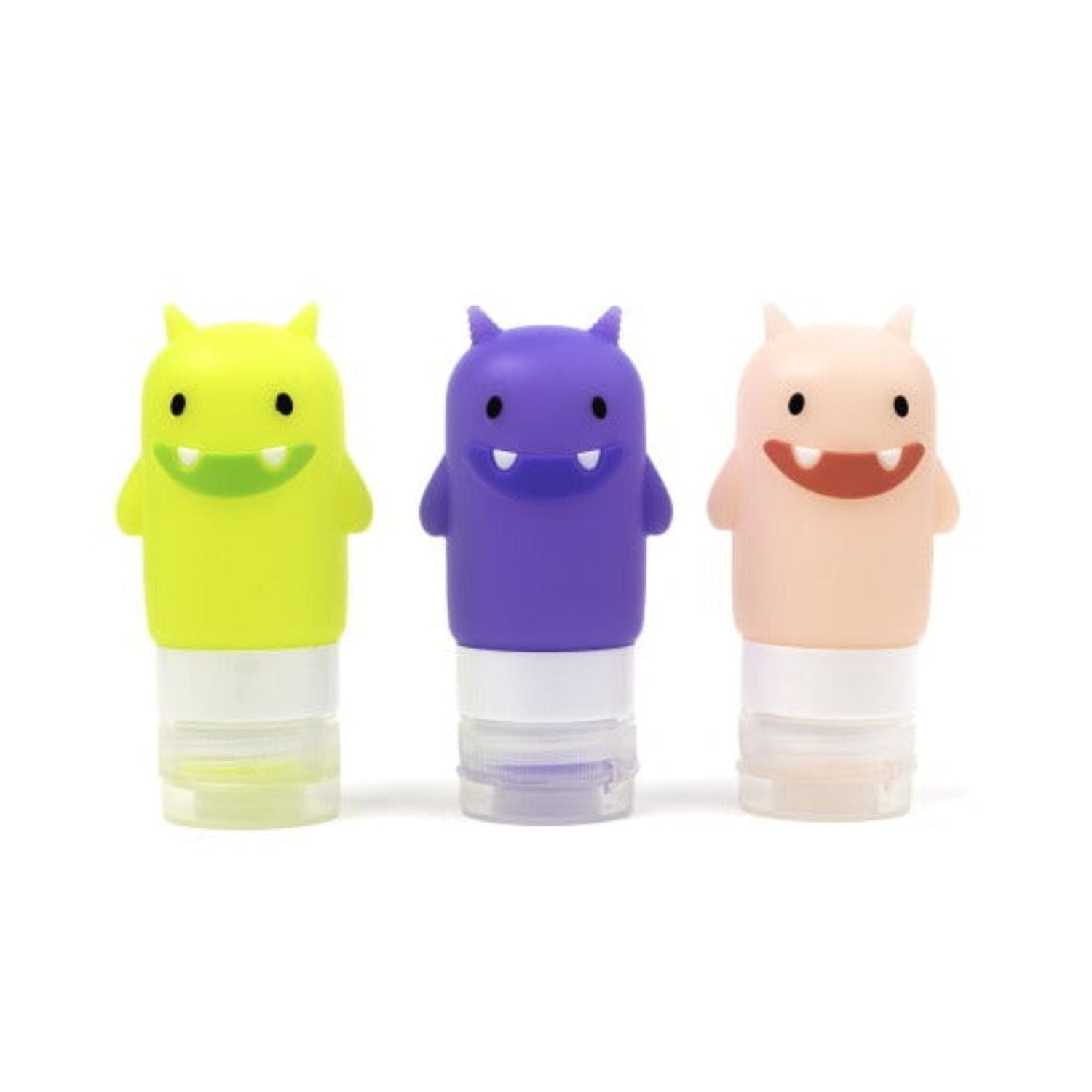 3 Mini butelki na sos Yumbox – kolorowe potworki, szczelne i łatwe w użyciu przez dzieci