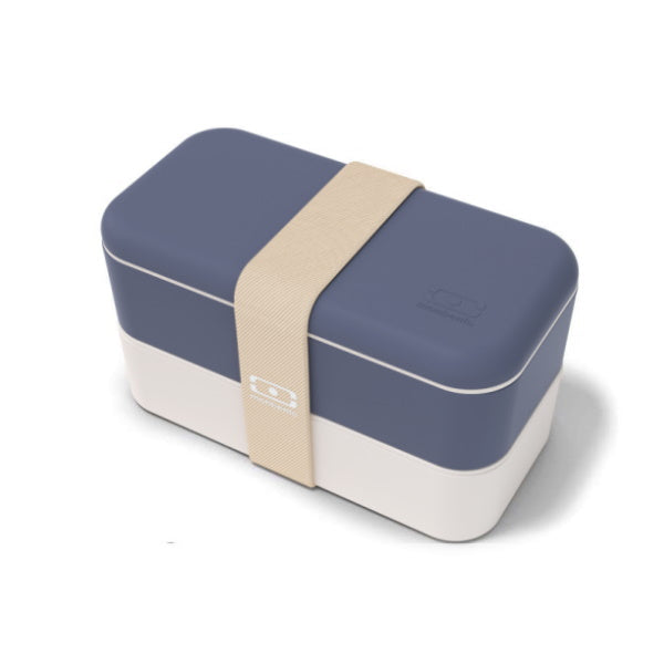 MONBENTO ORIGINAL bento box, 1l, Natural Blue Monbento Lunch Boxes & Totes | TwójLunchBox