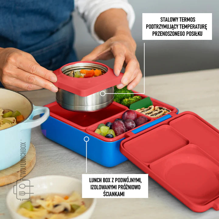 OMIE OMIEBOX lunch box z termosem, Scooter Red Omie Lunch Boxes & Totes | TwójLunchBox