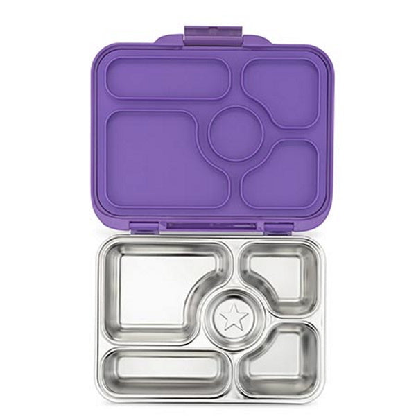 YUMBOX PRESTO stalowy lunchbox, 5 przegródek, Remy Lavender Yumbox Lunch Boxes & Totes | TwójLunchBox