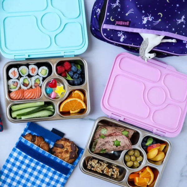 YUMBOX PRESTO stalowy lunchbox, 5 przegródek, Rose Pink Yumbox Lunch Boxes & Totes | TwójLunchBox