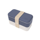 Monbento Original – dwupoziomowy lunchbox z miseczką. Szczelny, BPA free, do mikrofalówki i zmywarki. Stylowy francuski design, wzór: Natural Blue