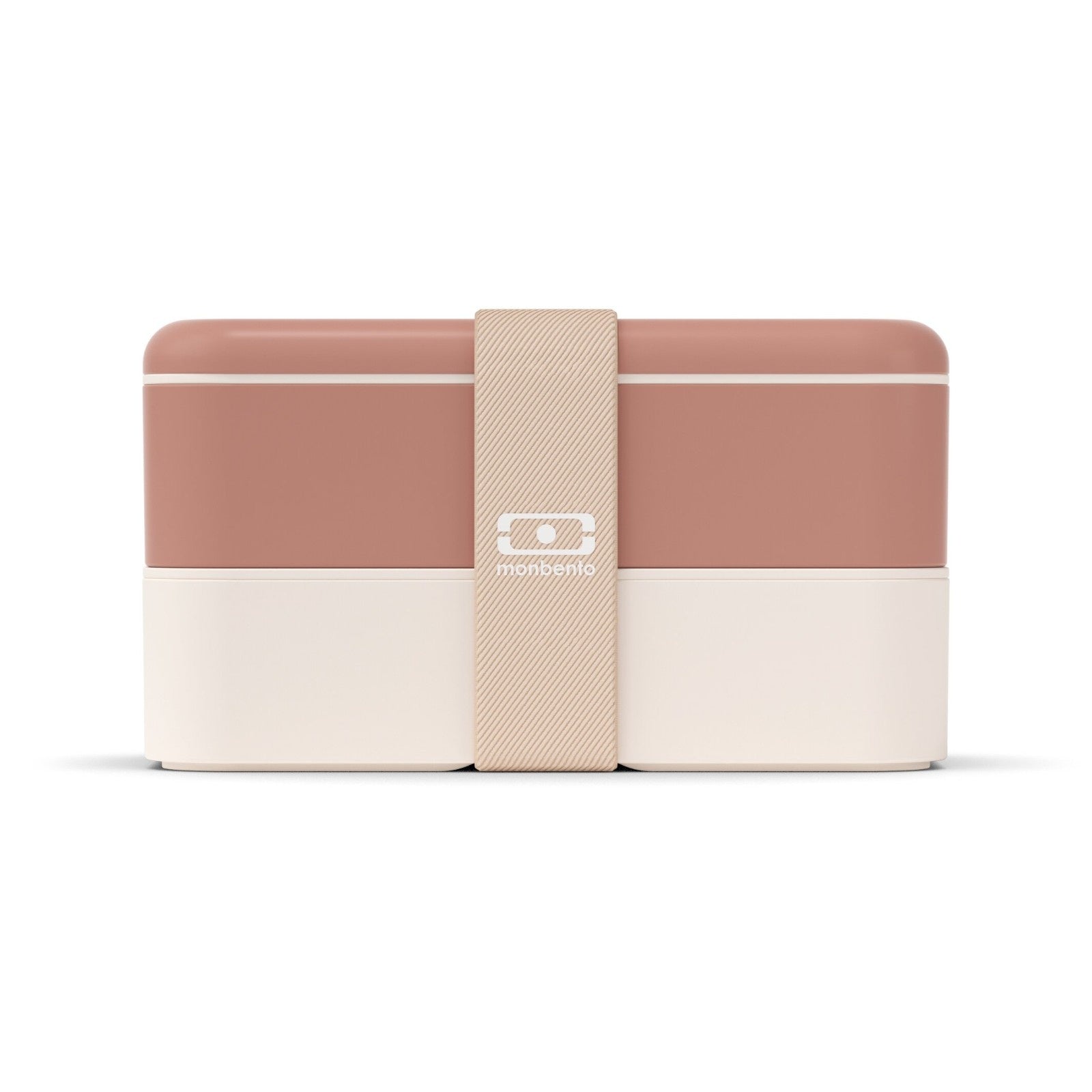 Monbento Original – dwupoziomowy lunchbox z miseczką. Szczelny, BPA free, do mikrofalówki i zmywarki. Stylowy francuski design, wzór: Pink Moka