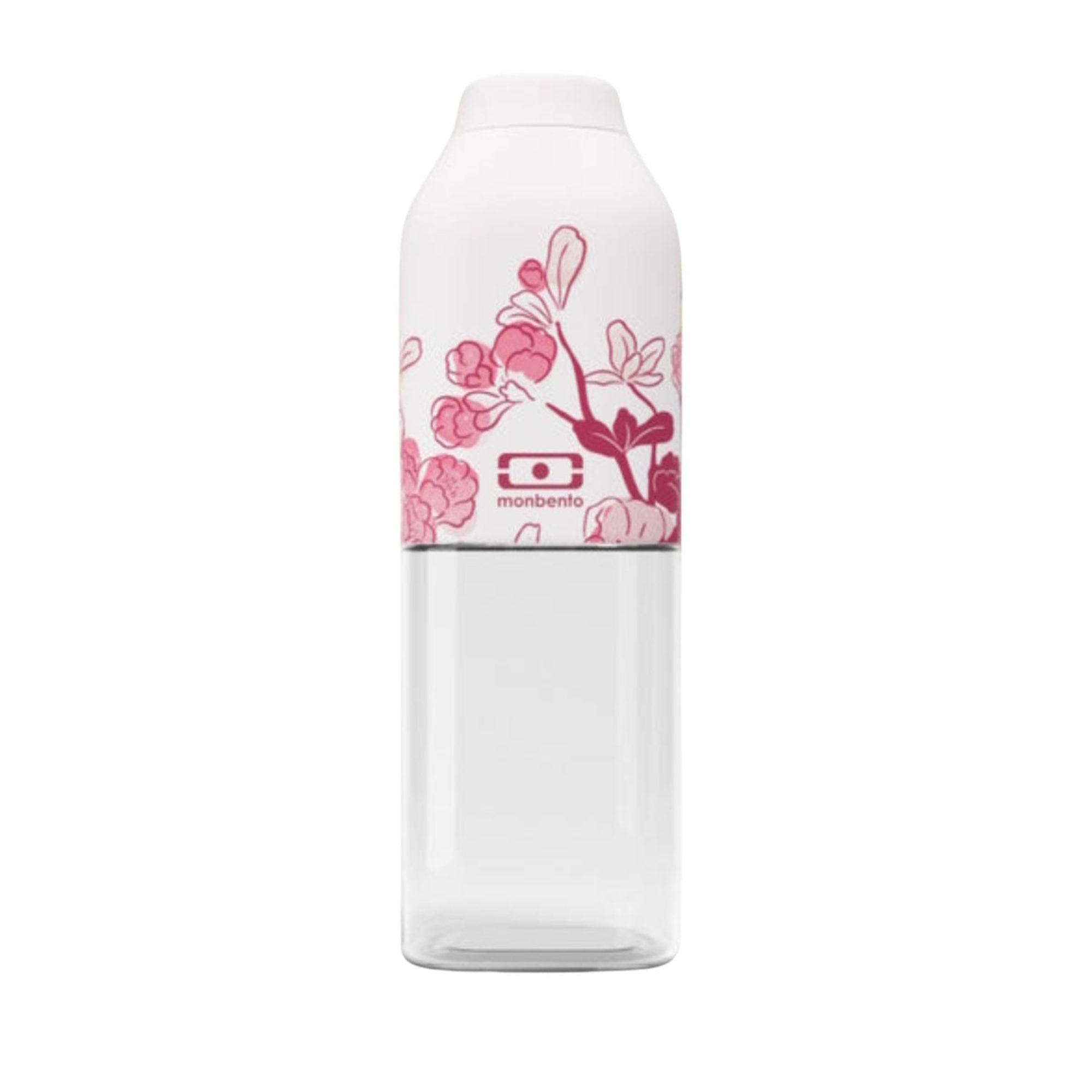 Monbento Positive M – ultralekka butelka 500 ml z tritanu. Trwała, kompaktowa, bez BPA, idealna do torby czy plecaka, wzór: magnolia