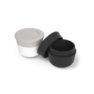Monbento Temple S Onyx / Coton – zestaw 2 pojemników po 10 ml. Idealne na sosy i dipy, szczelne, kompaktowe, bez BPA, do mikrofalówki i zmywarki