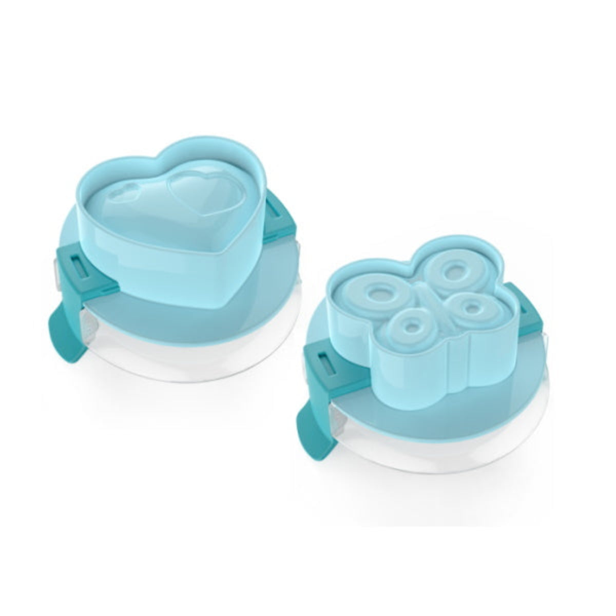 Foremki Lekkabox do jajek – zestaw 2 form w kształcie motyla i serca, łatwe w użyciu, bez BPA, idealne do lunchboxów i kreatywnych śniadań