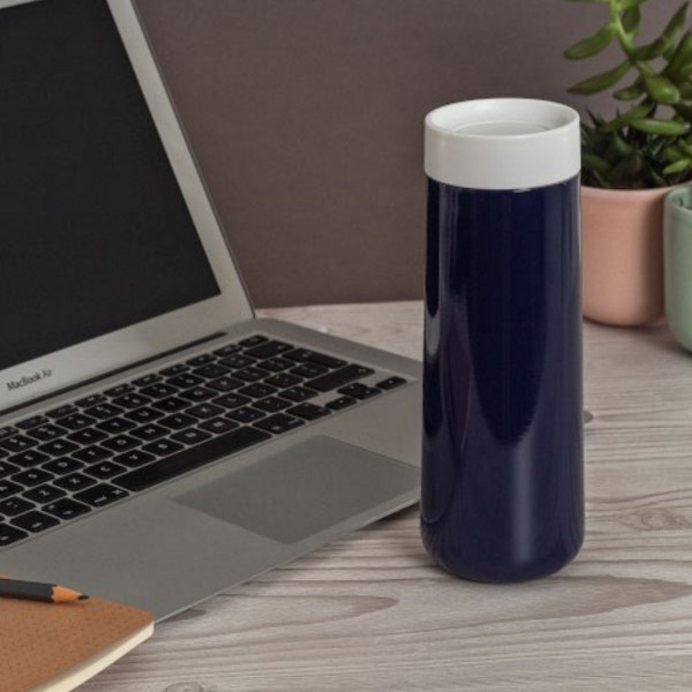 Kubek termiczny Lund London Mug L 30 ml – biało-indygowy, idealny do kawy i herbaty