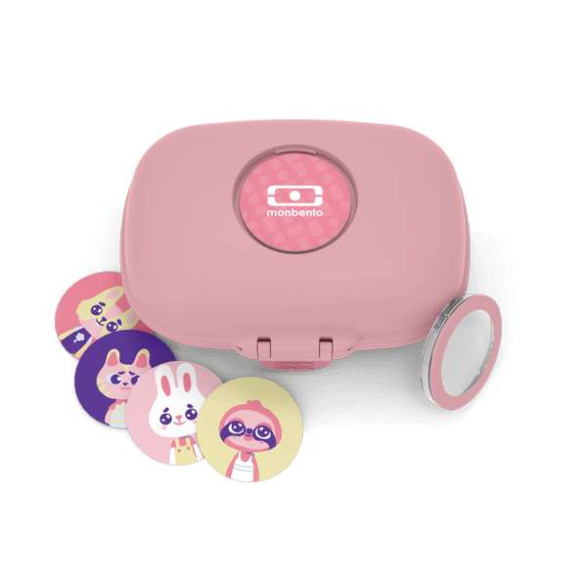 Monbento Gram Blush – kompaktowy lunchbox dla dzieci. Lekki, szczelny i bez BPA. Idealny na kanapki, owoce i przekąski do szkoły i na wycieczkę, kolor: różowy