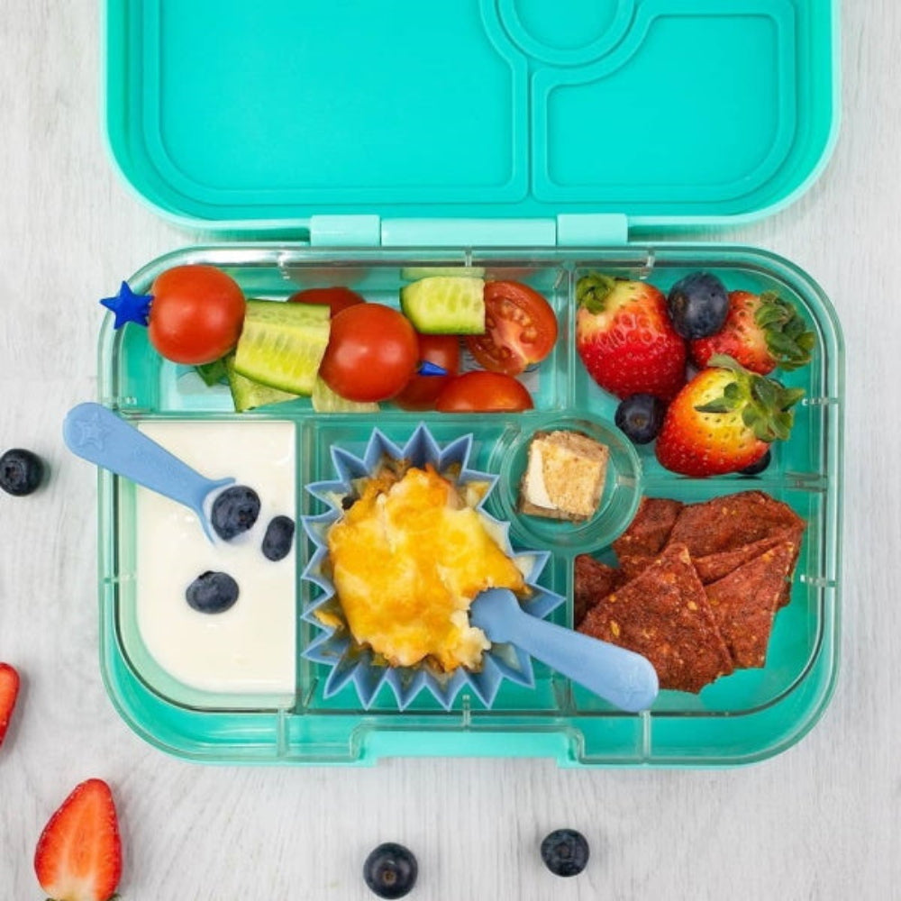 Kolorowe patyczki do przekąsek Lunch Punch– higieniczne, trwałe i wolne od BPA, świetne na kinderbal i do szkoły.