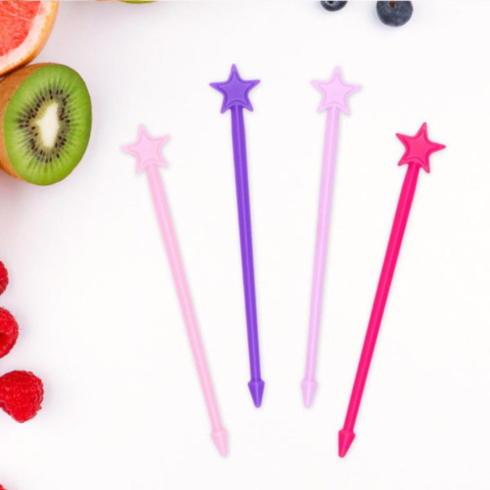 Kolorowe patyczki do przekąsek Lunch Punch– higieniczne, trwałe i wolne od BPA, świetne na kinderbal i do szkoły.