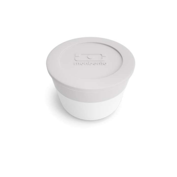 Monbento Temple L Coton – szczelny pojemnik 75 ml na sosy, dipy i jogurty. Kompatybilny z bento boxami, bez BPA, do mikrofalówki i zmywarki, kolor: szary