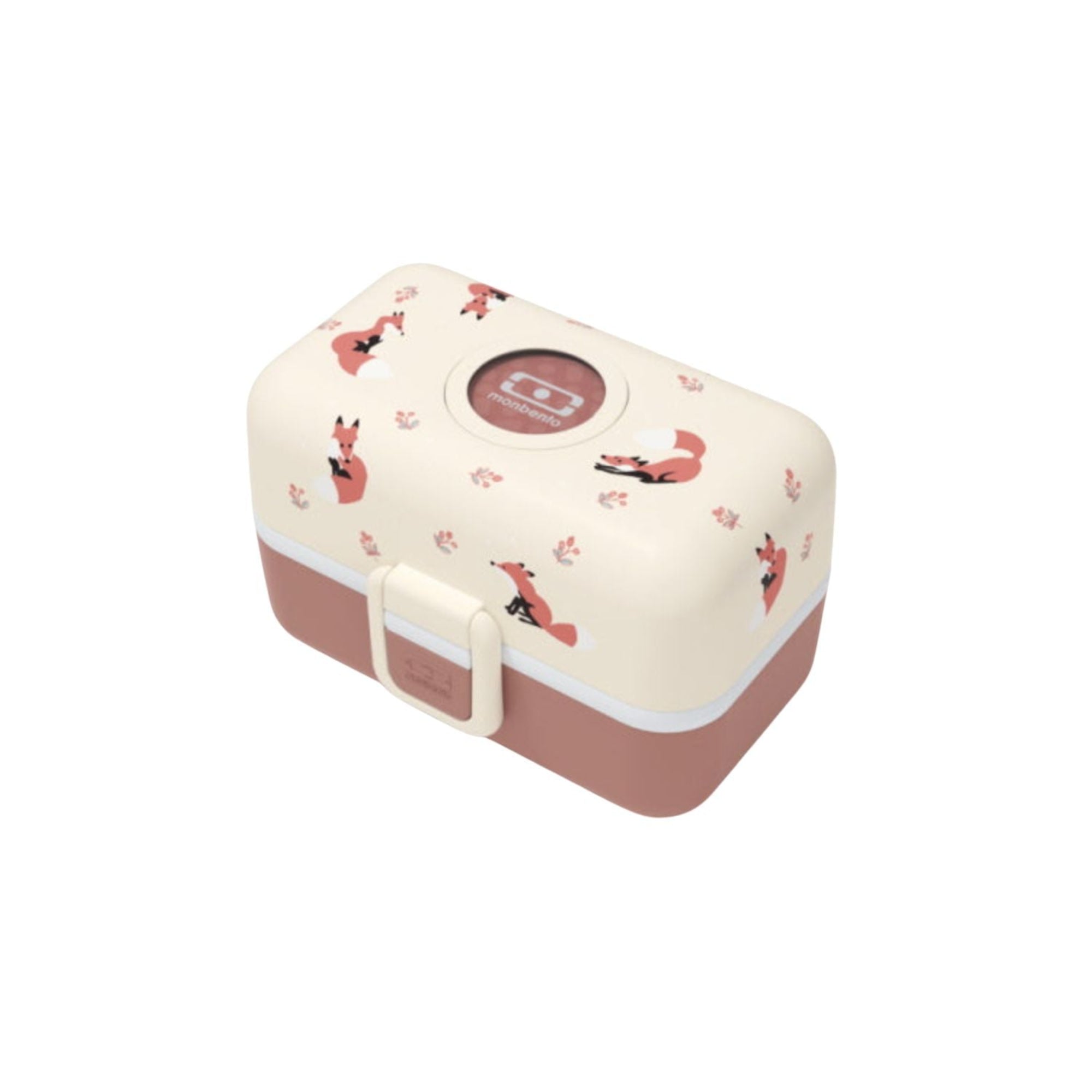 Monbento Tresor Fox – lunchbox dla dzieci z 3 pojemnikami. Lekki, szczelny i łatwy w otwieraniu. Idealny do szkoły, na wycieczkę i piknik, wzór: lis