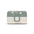 Monbento Tresor Racoon– lunchbox dla dzieci z 3 pojemnikami. Lekki, szczelny i łatwy w otwieraniu. Idealny do szkoły, na wycieczkę i piknik, wzór: szop