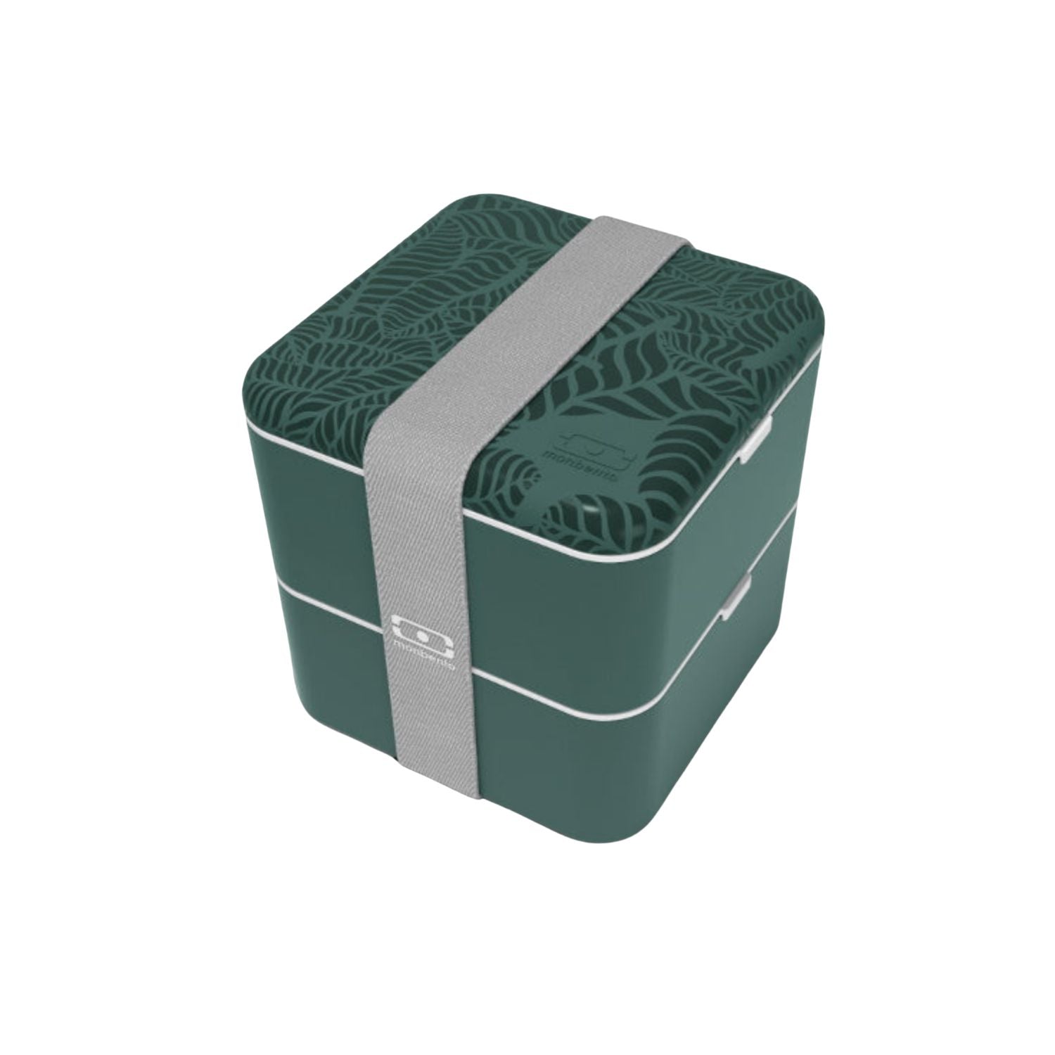 Monbento Square Jungle – francuski lunchbox 1,7 l z dwoma pojemnikami i separatorem. Szczelny, trwały i bez BPA. Idealny do pracy, szkoły i podróży, kolor: zielony