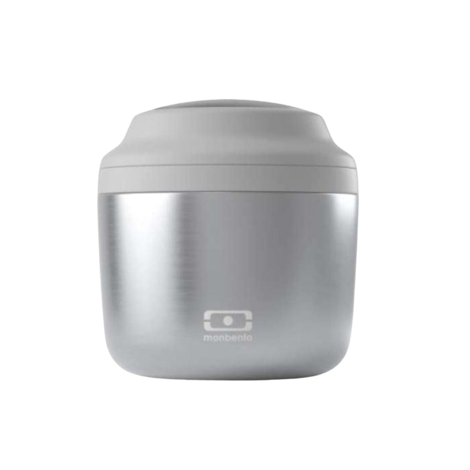 Monbento Element Silver – termos obiadowy 550 ml. Utrzymuje ciepło do 10 h, 100% szczelny, stal nierdzewna 316. Idealny na zupy i obiady w podróży, kolor: srebny