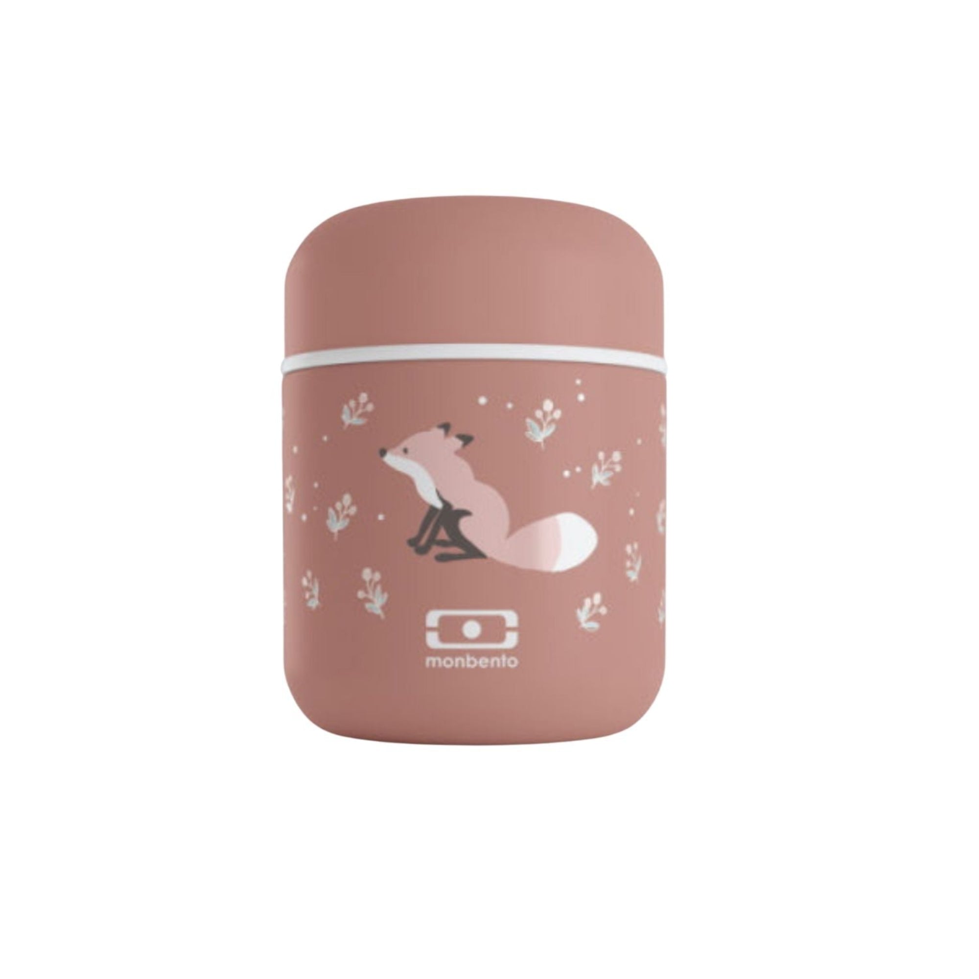 Monbento Capsule Fox – termos dla dzieci 280 ml. Utrzymuje ciepło do 5 h, 100% szczelny i lekki. Idealny na zupę, owsiankę czy makaron w podróży, wzór: lis