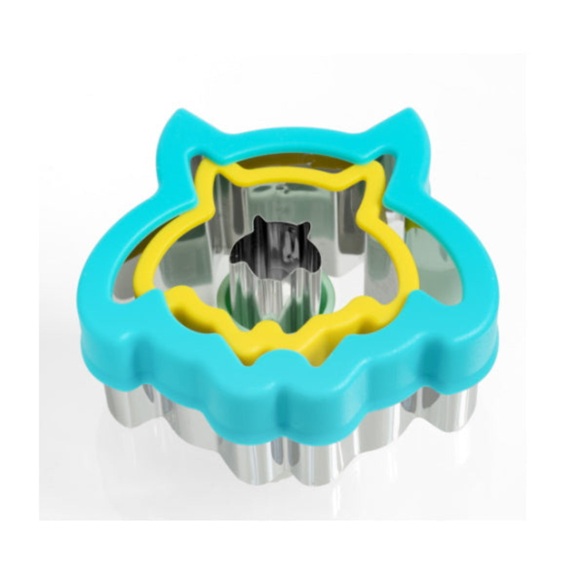 Wykrawacze Lekkabox sowa – zestaw 3 rozmiarów, stal nierdzewna, bezpieczne uchwyty, idealne do owoców, warzyw, kanapek i ciasteczek