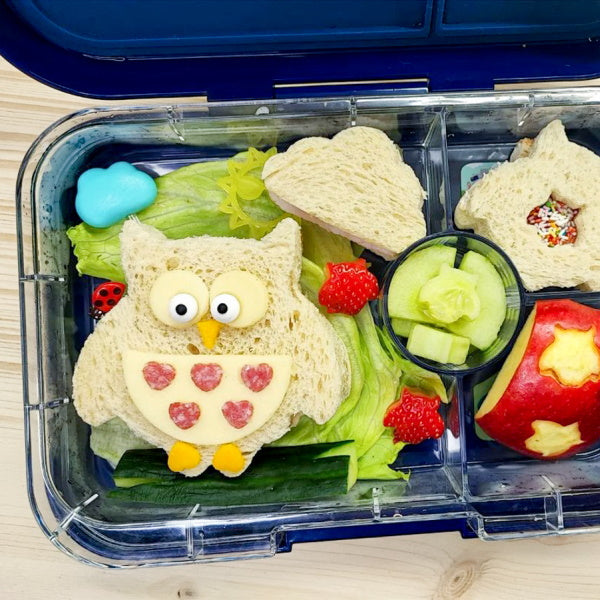 Wykrawacze Lekkabox sowa – zestaw 3 rozmiarów, stal nierdzewna, bezpieczne uchwyty, idealne do owoców, warzyw, kanapek i ciasteczek