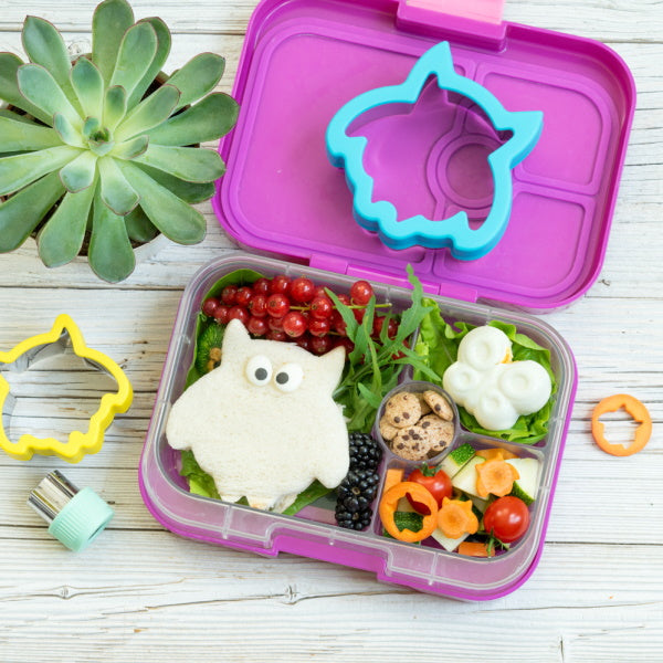 Wykrawacze Lekkabox sowa – zestaw 3 rozmiarów, stal nierdzewna, bezpieczne uchwyty, idealne do owoców, warzyw, kanapek i ciasteczek