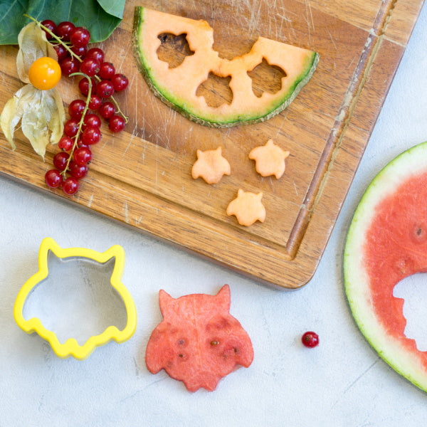 Wykrawacze Lekkabox sowa – zestaw 3 rozmiarów, stal nierdzewna, bezpieczne uchwyty, idealne do owoców, warzyw, kanapek i ciasteczek