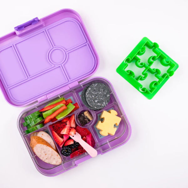 Wykrawacze do kanapek Lunch Punch – ekologiczne, 100% recykling, idealne na szkolne śniadania i pikniki, wzór: puzle