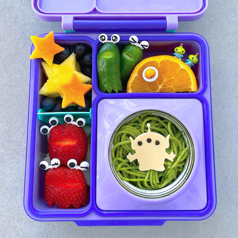 Omiebox lunchbox z termosem fioletowy